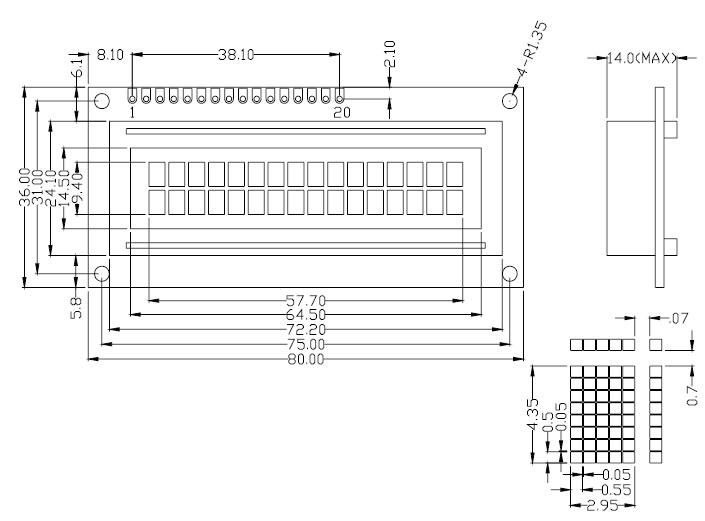 【造物人】《可統編》LCD1602A 顯示模組 5V I2C IIC 16x2  LCD 1602 顯示器 液晶 螢幕